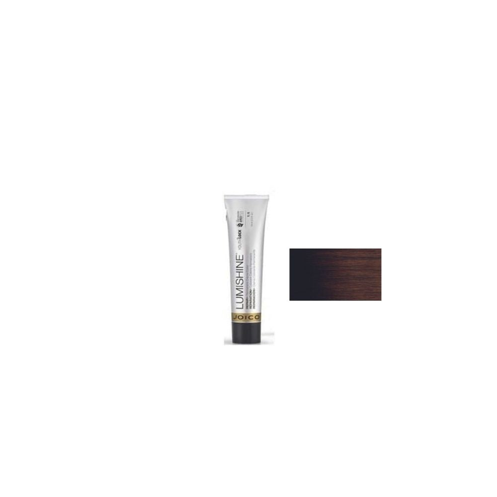 Joico YouthLock Permanent Creme Color — shade 6NNG / Natural Natural Gold Dark Blonde, 74 ml/60 ml tube with its colour swatch, plain white background