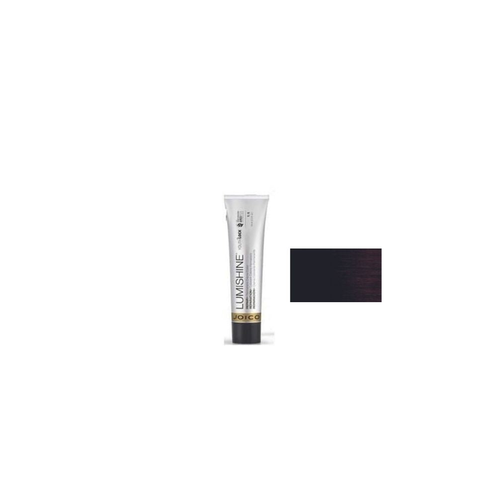 Joico YouthLock Permanent Creme Color — shade 4NNG / Natural Natural Gold Medium Brown, 74 ml/60 ml tube with its colour swatch, plain white background