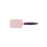 Olivia Garden Ceramic + ion large paddle brush in the pink BCA finish, on a plain white background