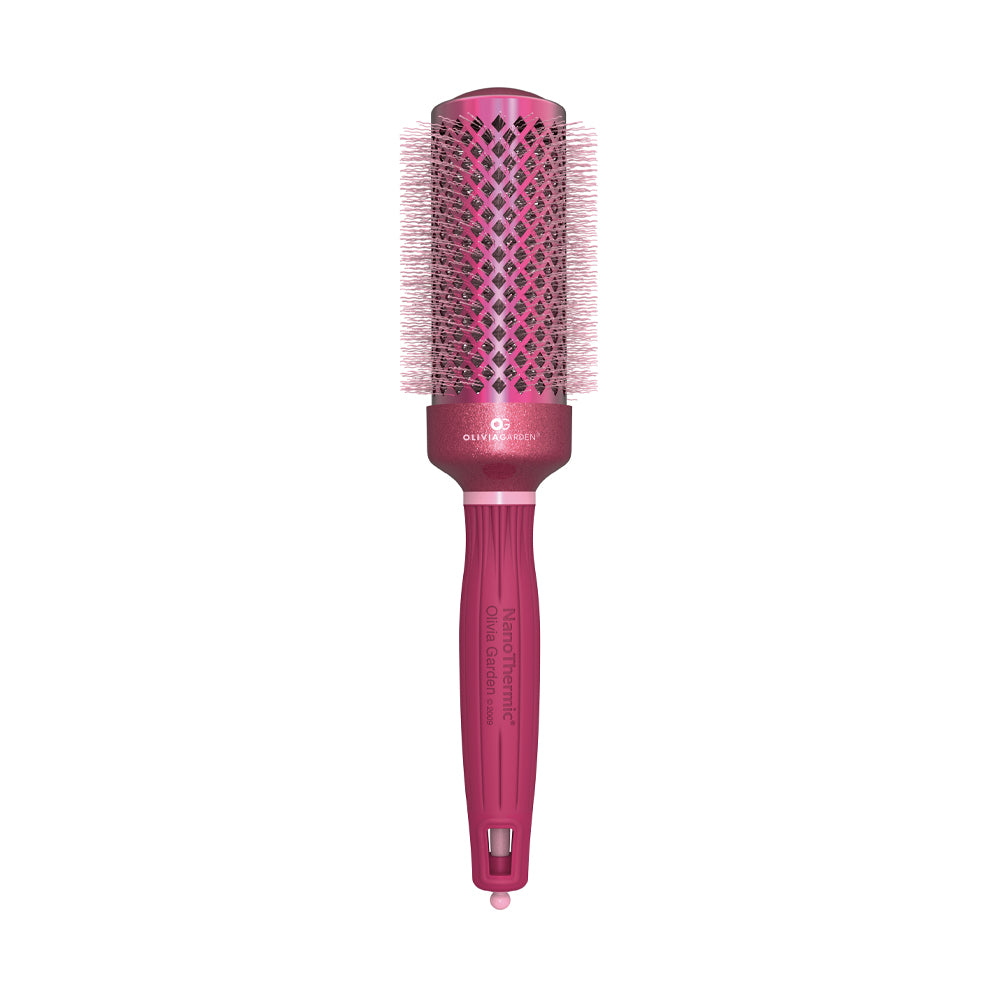 Olivia Garden Ceramic + ion 54 mm thermal round brush in the pink BCA 2023 finish, on a plain white background