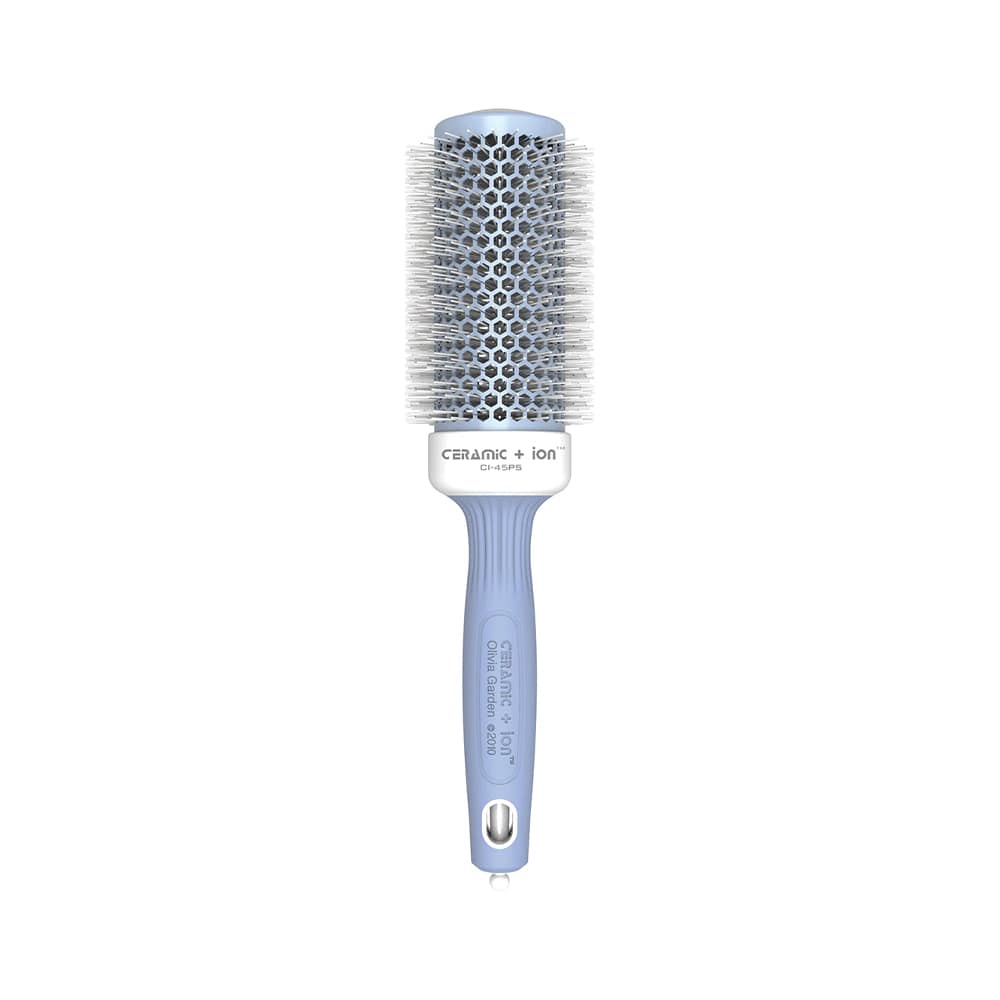 Olivia Garden Ceramic + ion Pastels Round Brush – Pale Blue – 45 mm
