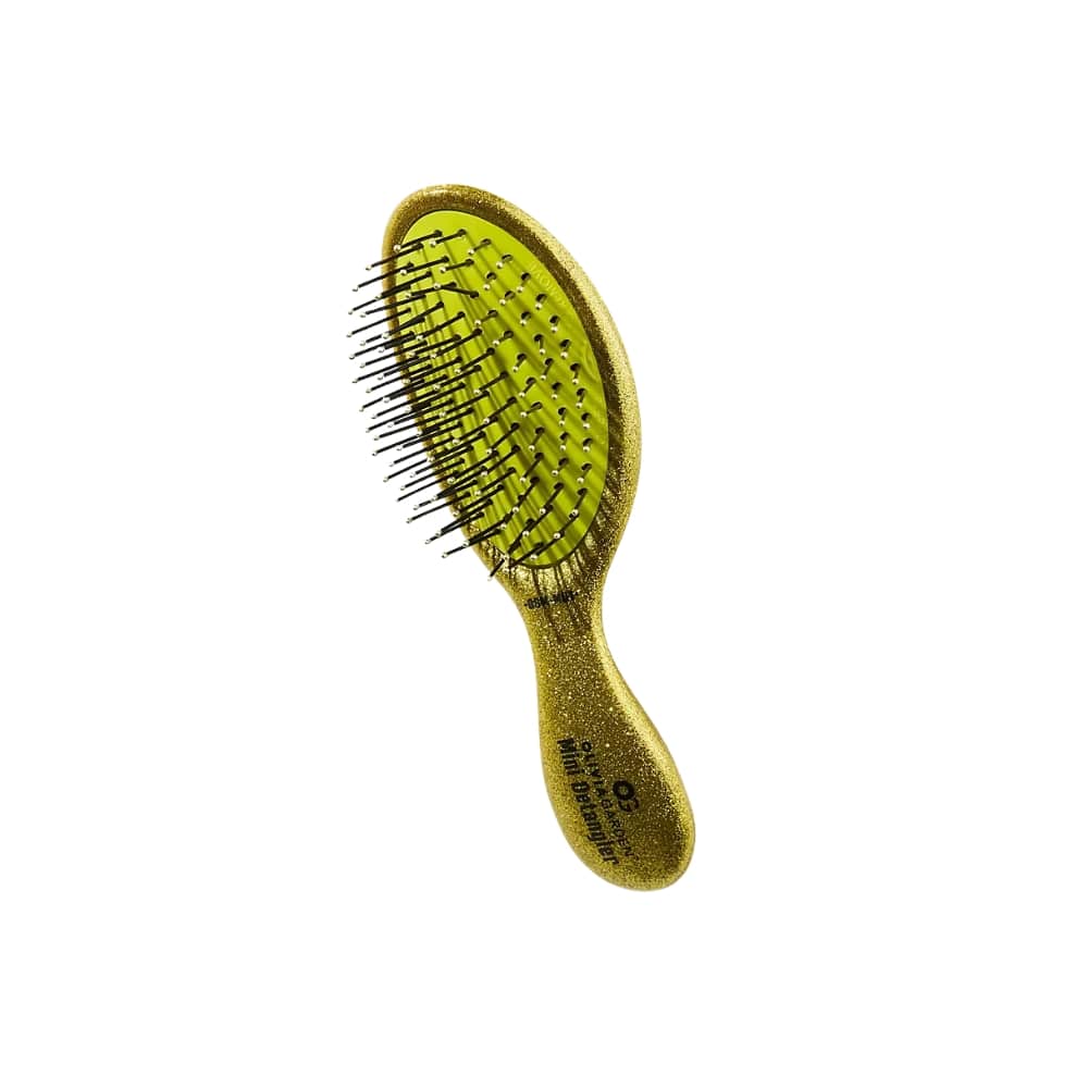 Olivia Garden Glitter Mini Detangling Brush Green