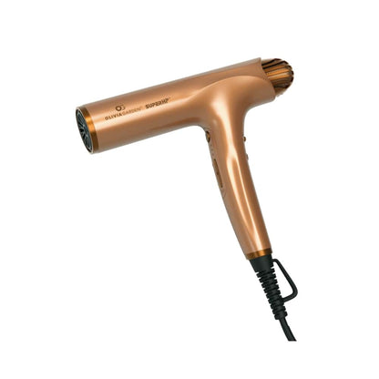 Olivia Garden High performance professional hair dryer — Bronze: SuperHP professional dryer body, three-quarter view, plain white background