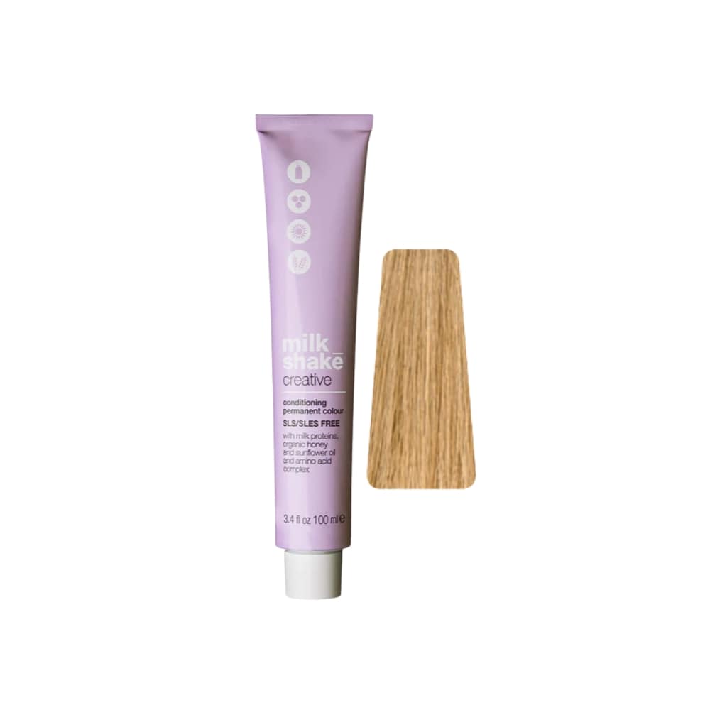 milk_shake Creative Permanent Colour 8N Light Blond (8) 100 ml tube with swatch