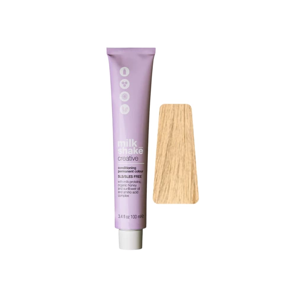 milk_shake Creative Permanent Colour 9N Very Light Blond (9) 100 ml tube with swatch