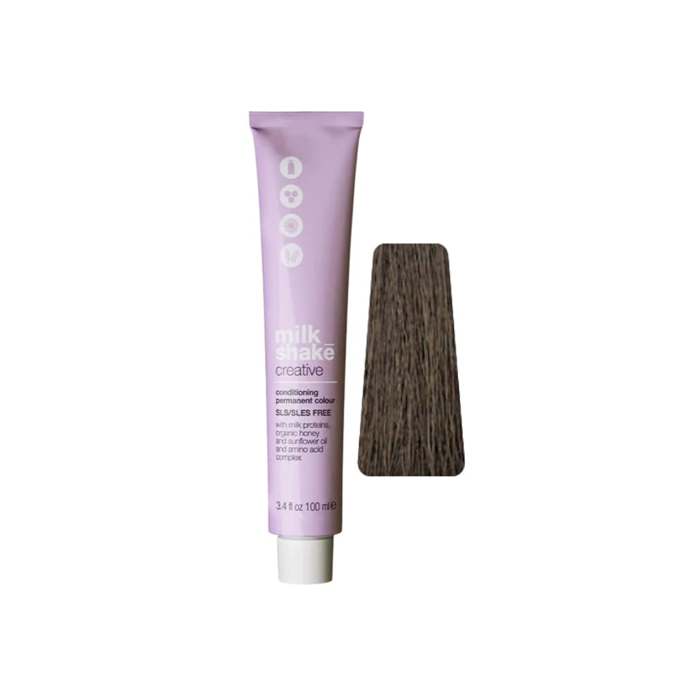 milk_shake Creative Permanent Colour 4NN Intense Medium Brown (4.0) 100 ml tube with swatch