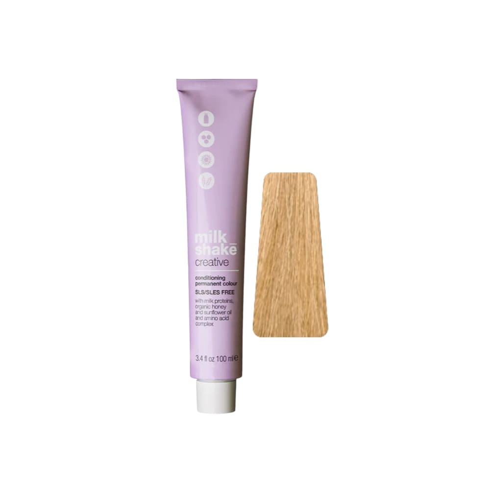 milk_shake Creative Permanent Colour 9NN Intense Very Light Blond (9.0) 100 ml tube with swatch
