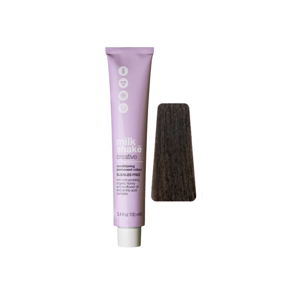 milk_shake Creative Permanent Colour 6N+ Dark Blond (6.00) 100 ml tube with swatch