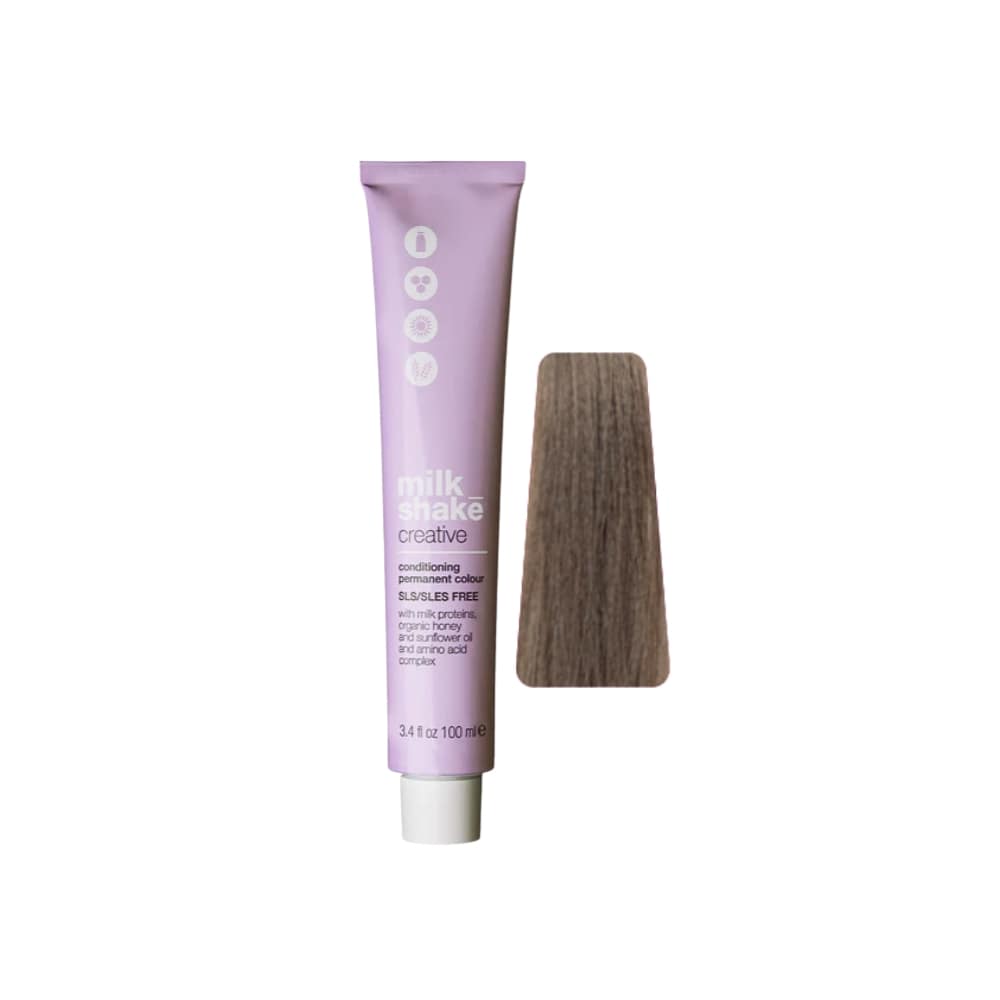milk_shake Creative Permanent Colour 7N+ Medium Blond (7.00) 100 ml tube with swatch