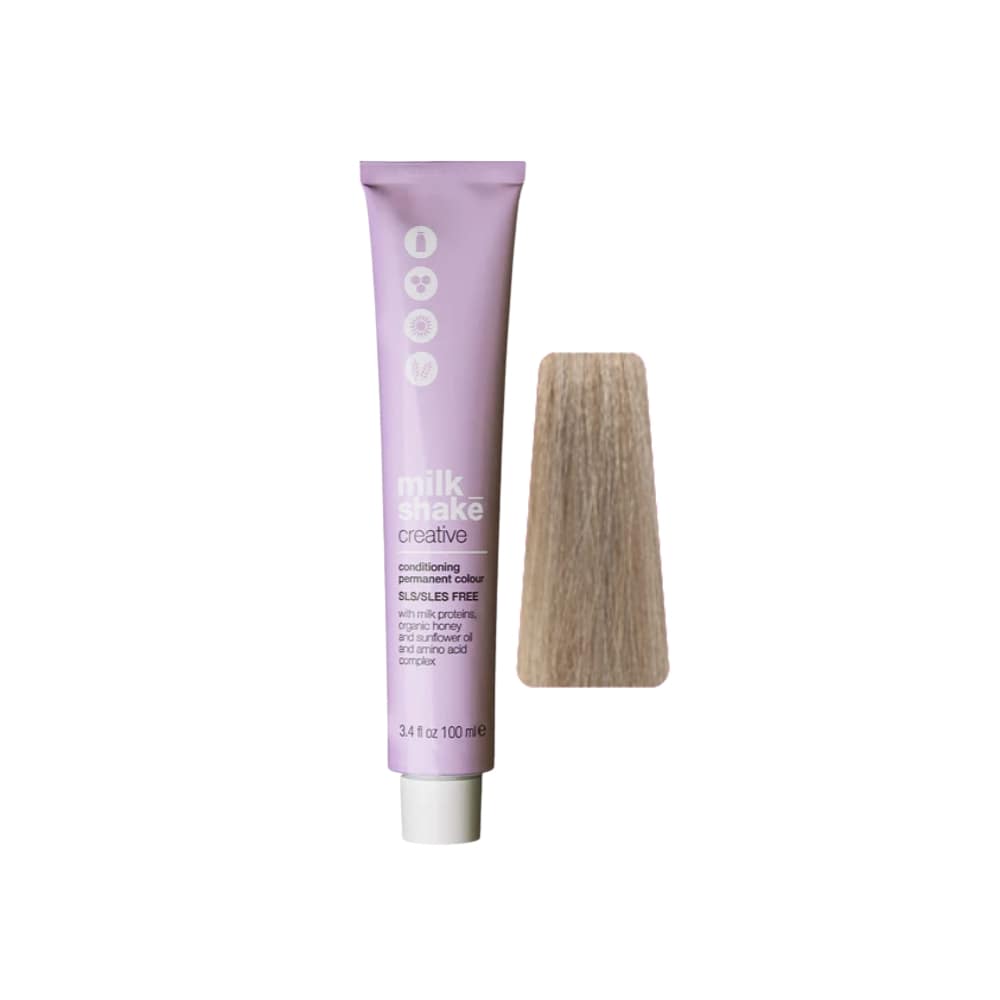 milk_shake Creative Permanent Colour 9N+ Very Light Blond (9.00) 100 ml tube with swatch