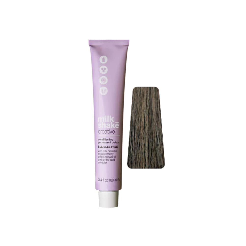 milk_shake Creative Permanent Colour 6A Ash Dark Blond (6.1) 100 ml tube with swatch