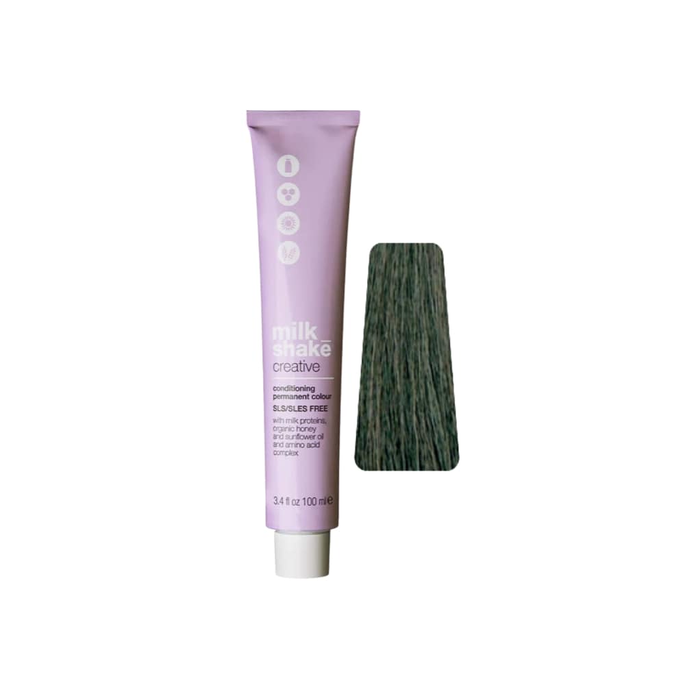 milk_shake Creative Permanent Colour 5AA Intense Ash Light Brown (5.11) 100 ml tube with swatch