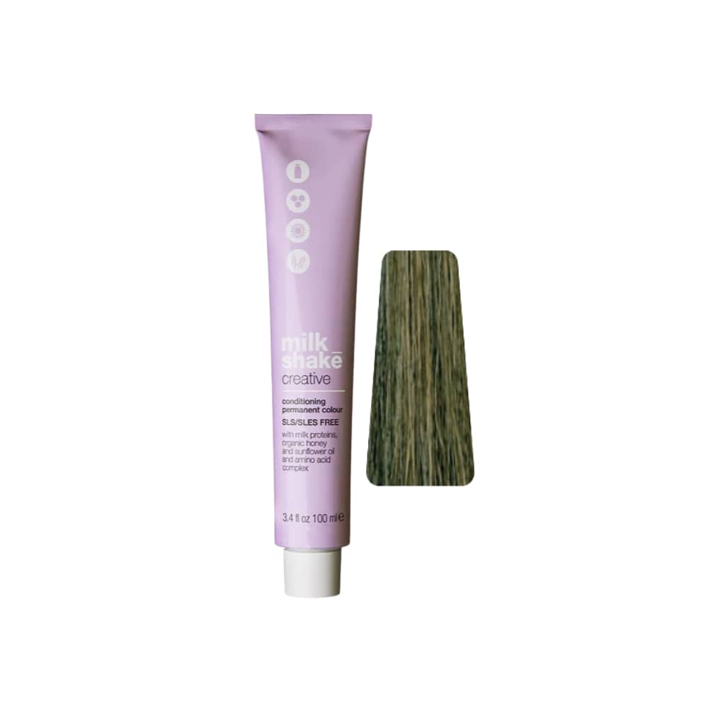 milk_shake Creative Permanent Colour 7AA Intense Ash Medium Blond (7.11) 100 ml tube with swatch