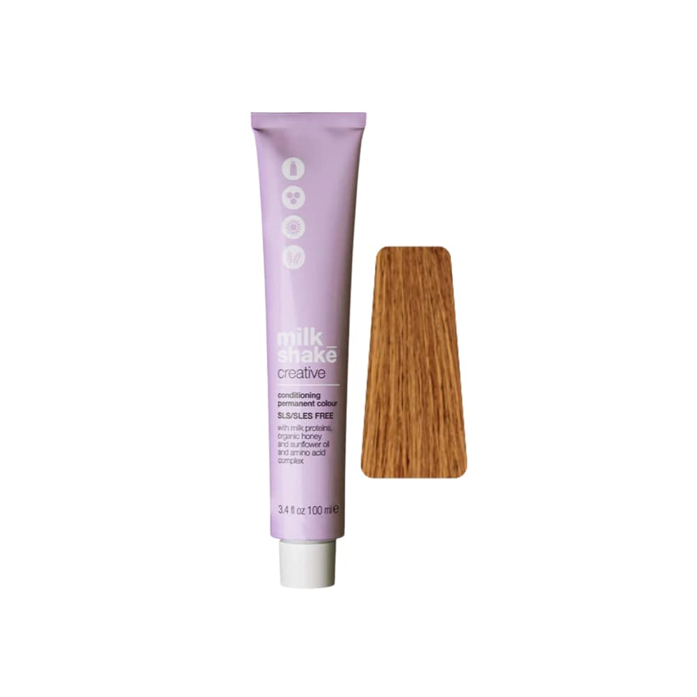 milk_shake Creative Permanent Colour 7G Golden Medium Blond (7.3) 100 ml tube with swatch