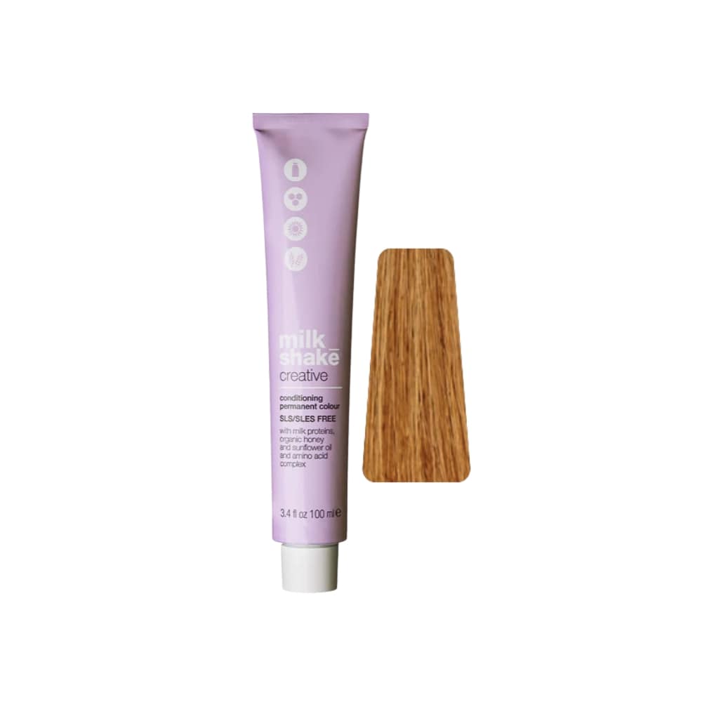 milk_shake Creative Permanent Colour 8G Golden Light Blond (8.3) 100 ml tube with swatch
