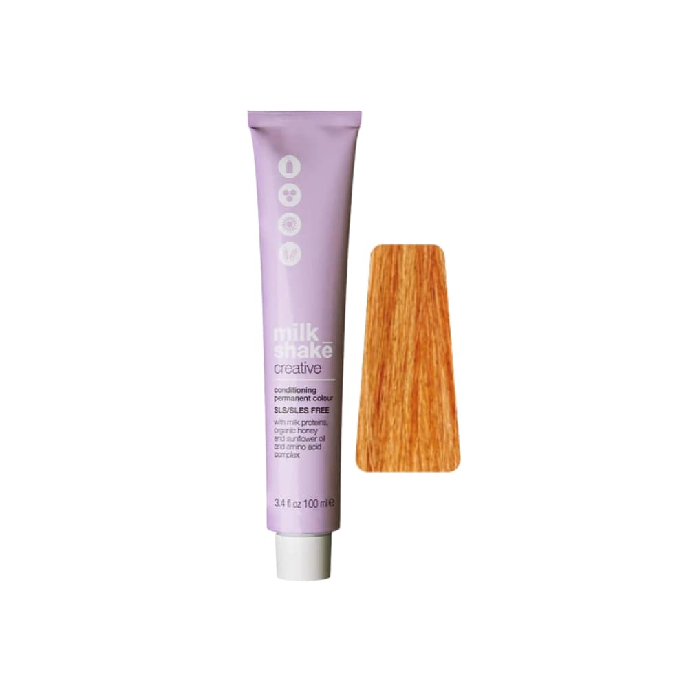 milk_shake Creative Permanent Colour 8CG Copper Golden Light Blond (8.43) 100 ml tube with swatch