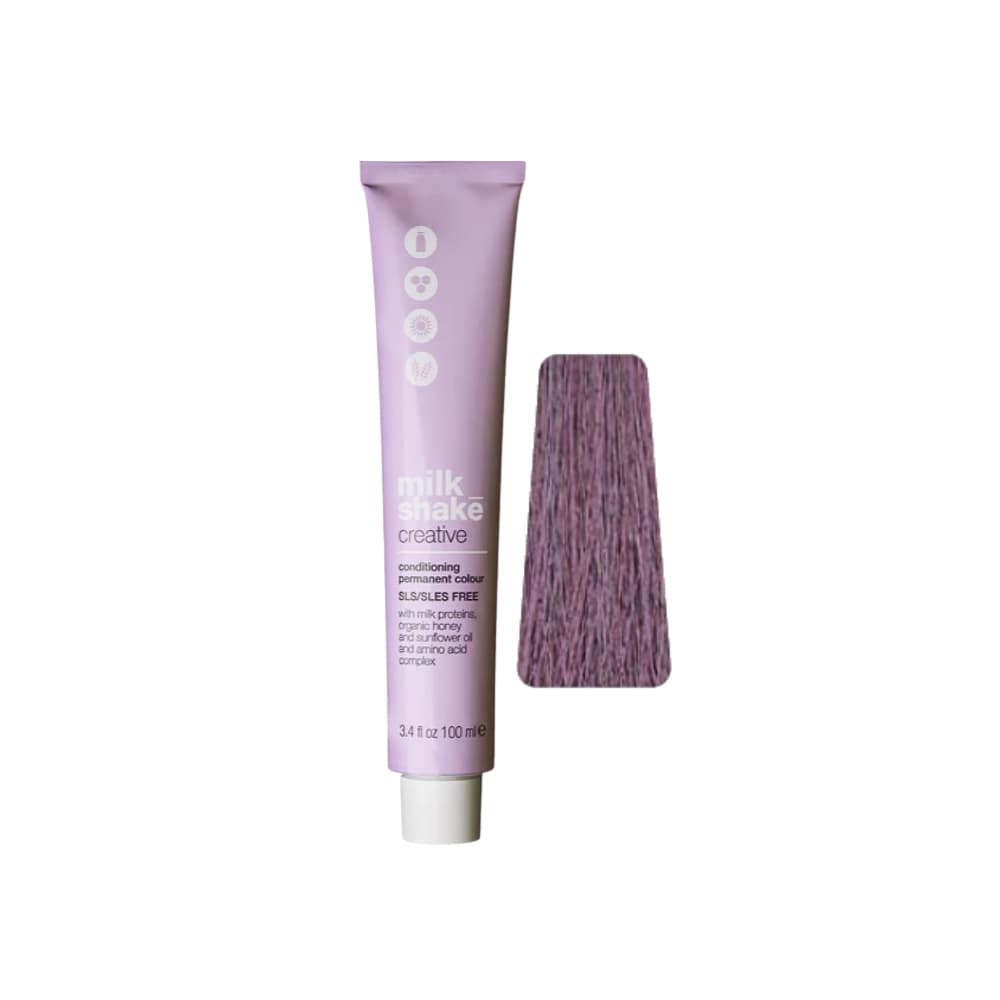 milk_shake Creative Permanent Colour 4V Violet Medium Brown (4.7) 100 ml tube with swatch