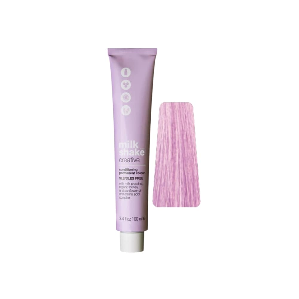 milk_shake Creative Permanent Colour 10VR Violet Red Platinum Blond (10.76) 100 ml tube with swatch