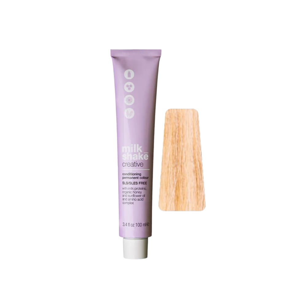 milk_shake Creative Permanent Colour 9GAC Golden Ash Copper Very Light Blond (9.314) 100 ml tube with swatch