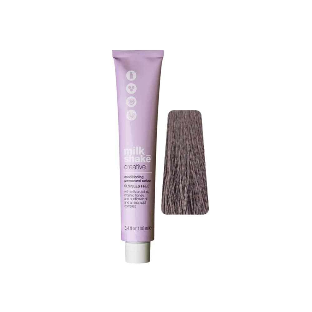 milk_shake Creative Permanent Colour 4GM Golden Mahogany Medium Brown (4.35) 100 ml tube with swatch