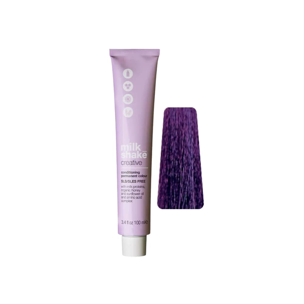 milk_shake Creative Permanent Colour Violet 100 ml tube with swatch