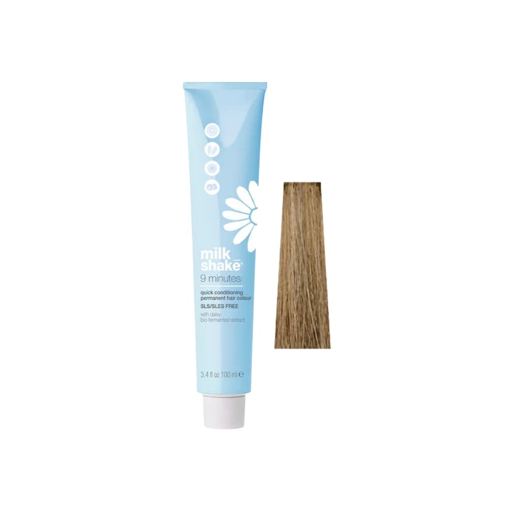 milk_shake 9 Minutes Color — 8A Ash Light Blond — distributor packshot, plain white background