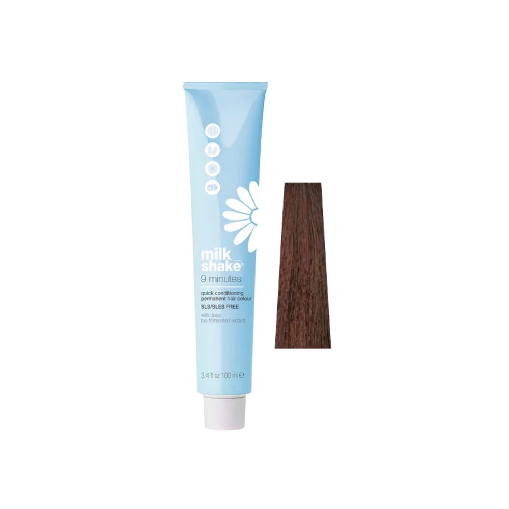 milk_shake 9 Minutes Color — 6CA Copper Ash Deep Dark Blond — distributor packshot, plain white background