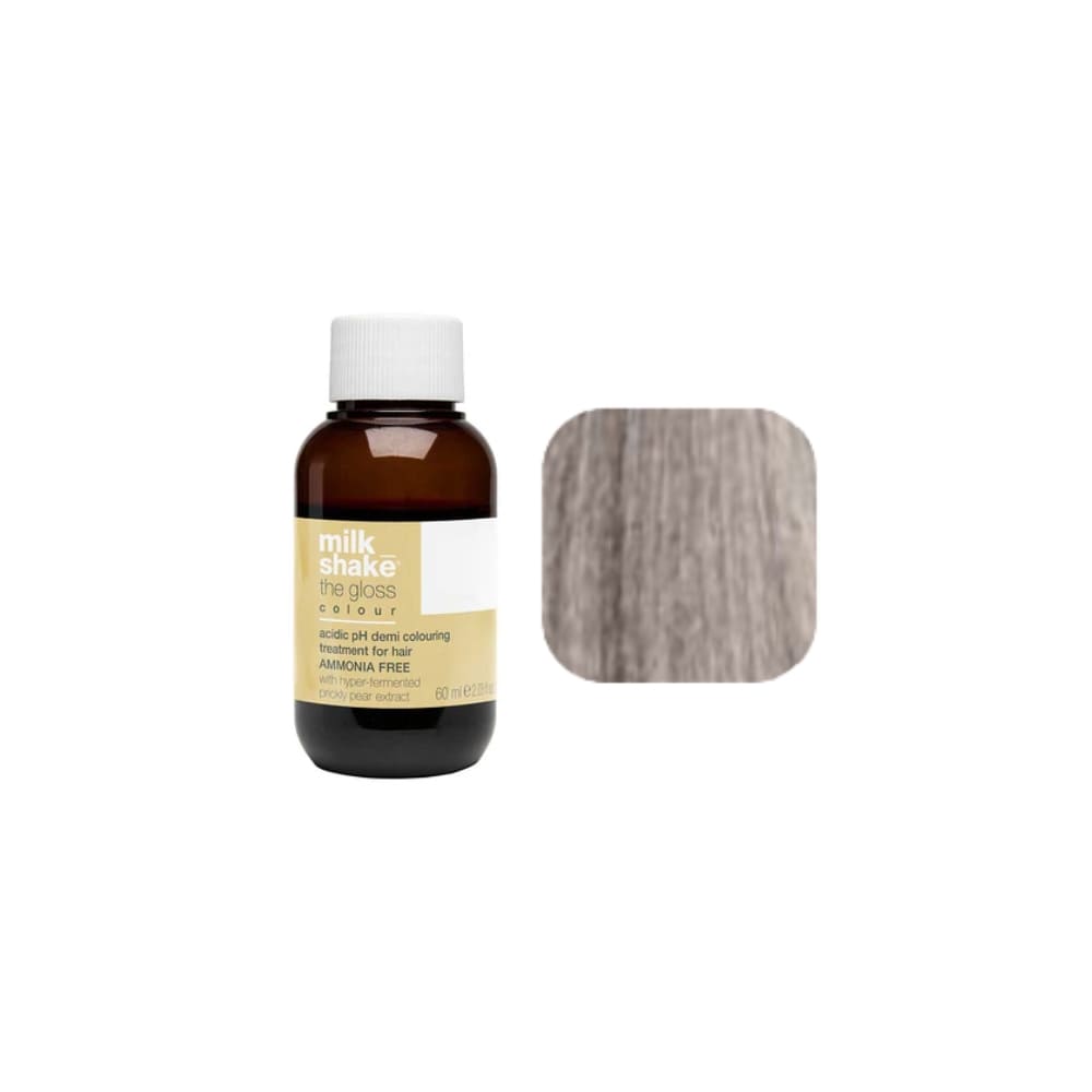 milk_shake The Gloss Colour 8A Ash Light Blonde (8.1) 60 ml — bottle and shade swatch, plain white background