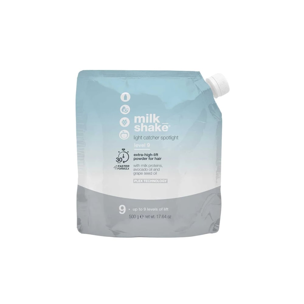 milk_shake Light Catcher Spotlight Deco Powder — Level 9 – 500 g distributor packshot, plain white background