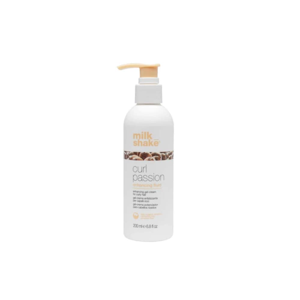 milk_shake Enhancing Fluid Strengthening Gel Cream for Curly Hair — 200 ml distributor packshot, plain white background