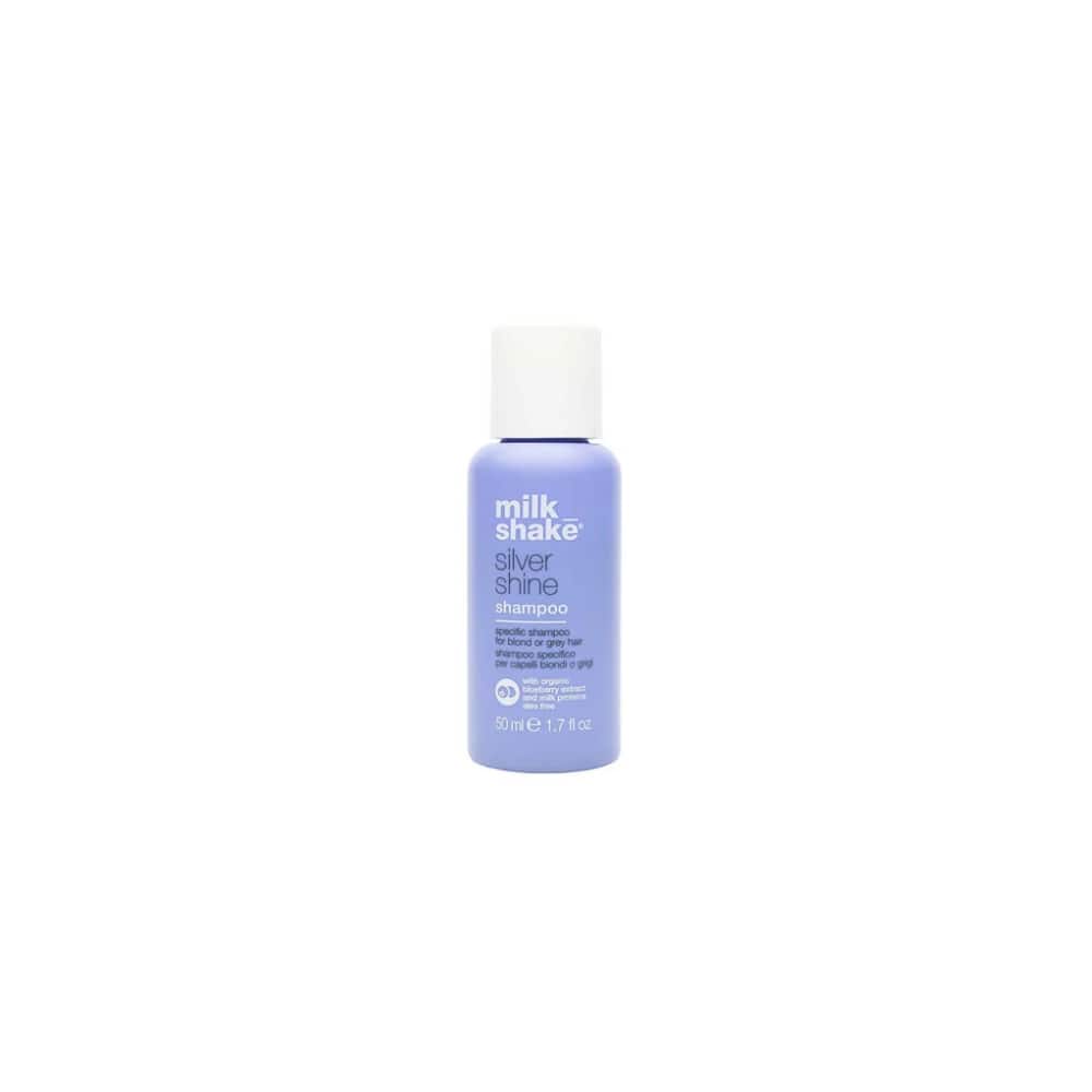 milk_shake Silver Shine Shampoo — 50 ml distributor packshot, plain white background