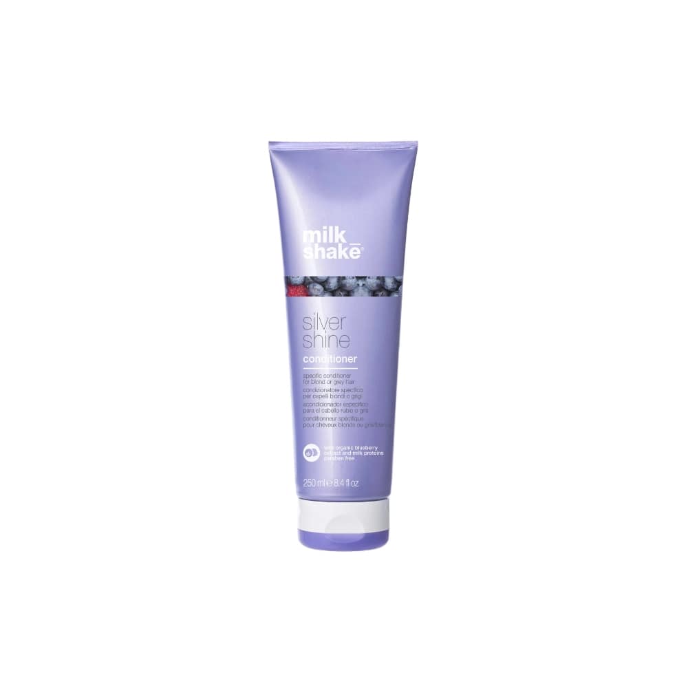 milk_shake Silver Shine Shampoo & Conditioner Duo — 250 ml conditioner component packshot, plain white background