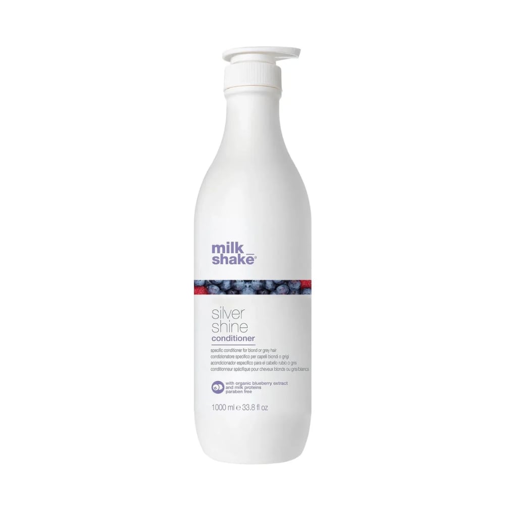 milk_shake Silver Shine Shampoo & Conditioner Duo — 1 L conditioner component packshot, plain white background