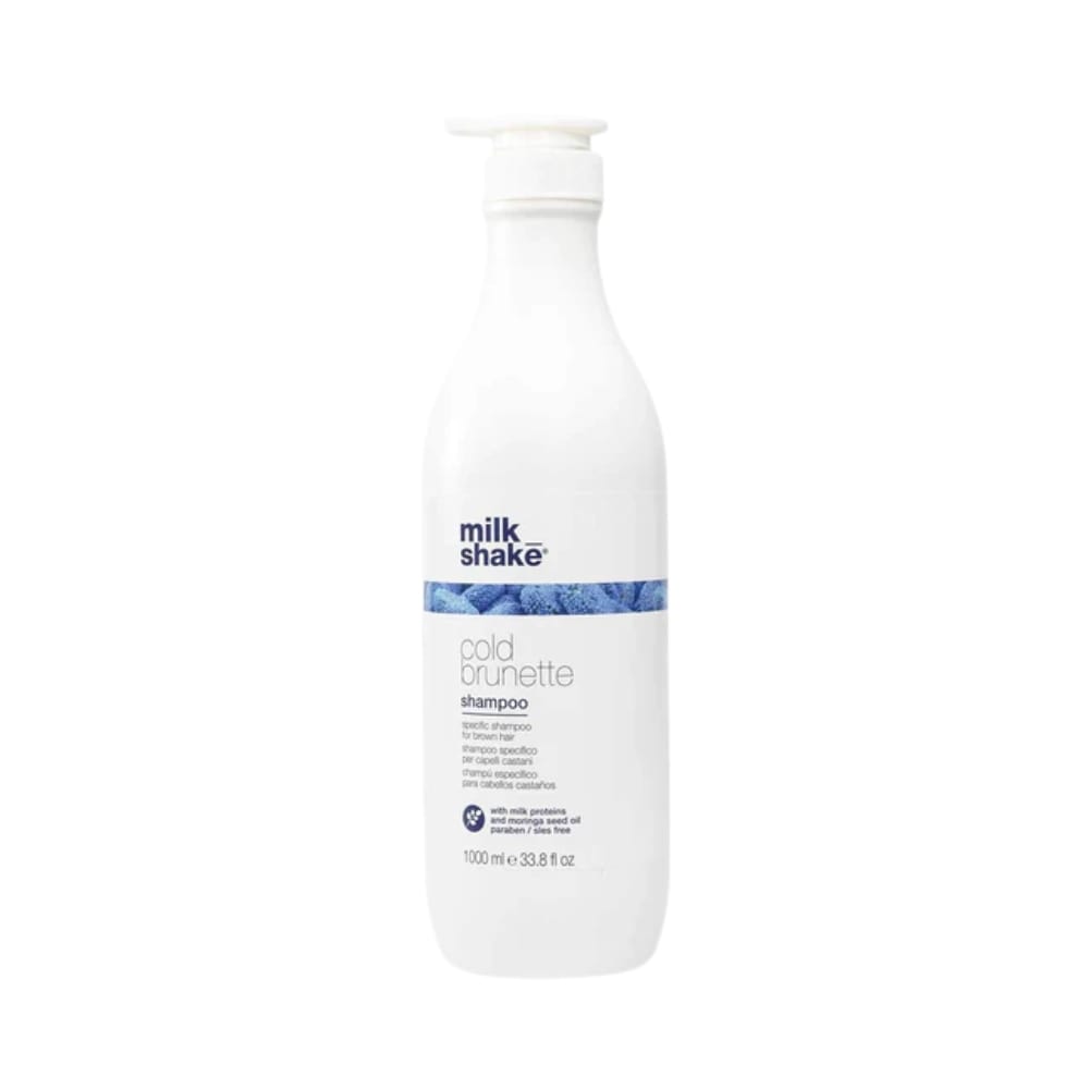 milk_shake Brown or Chestnut Hair Shampoo & Conditioner Duo — 1 L shampoo component packshot, plain white background
