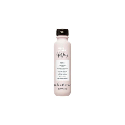 milk_shake Lifestyling Smile & Weave Braid Lotion — 150 ml distributor packshot, plain white background