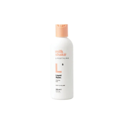 milk_shake Liquid Styler — 200ml distributor packshot, plain white background
