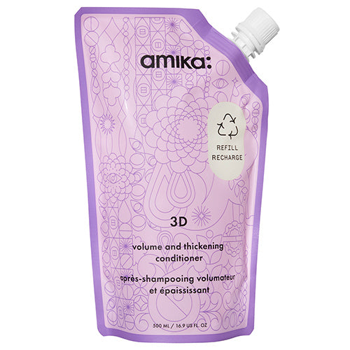 amika 3D Volume &amp; Thickening Conditioner – Lightweight Hydration for Fuller, Bouncier Hair