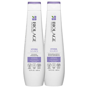 Biolage Hydra Source Shampoo & Detangling Solution Duo for Dry Hair, Paraben-Free