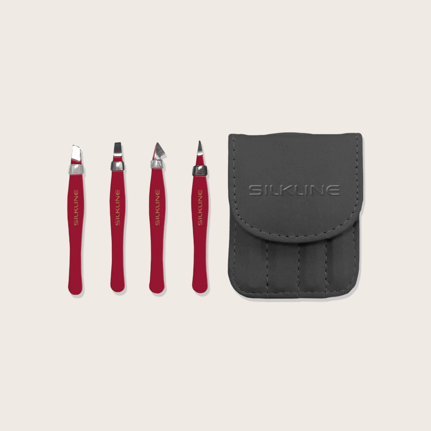 Pochette de Mini pinces à épiler en acier