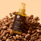 Luseta Beauty Argan Oil Hair Serum — 3.38 fl oz / 100 ml amber pump bottle standing on argan nuts, front label