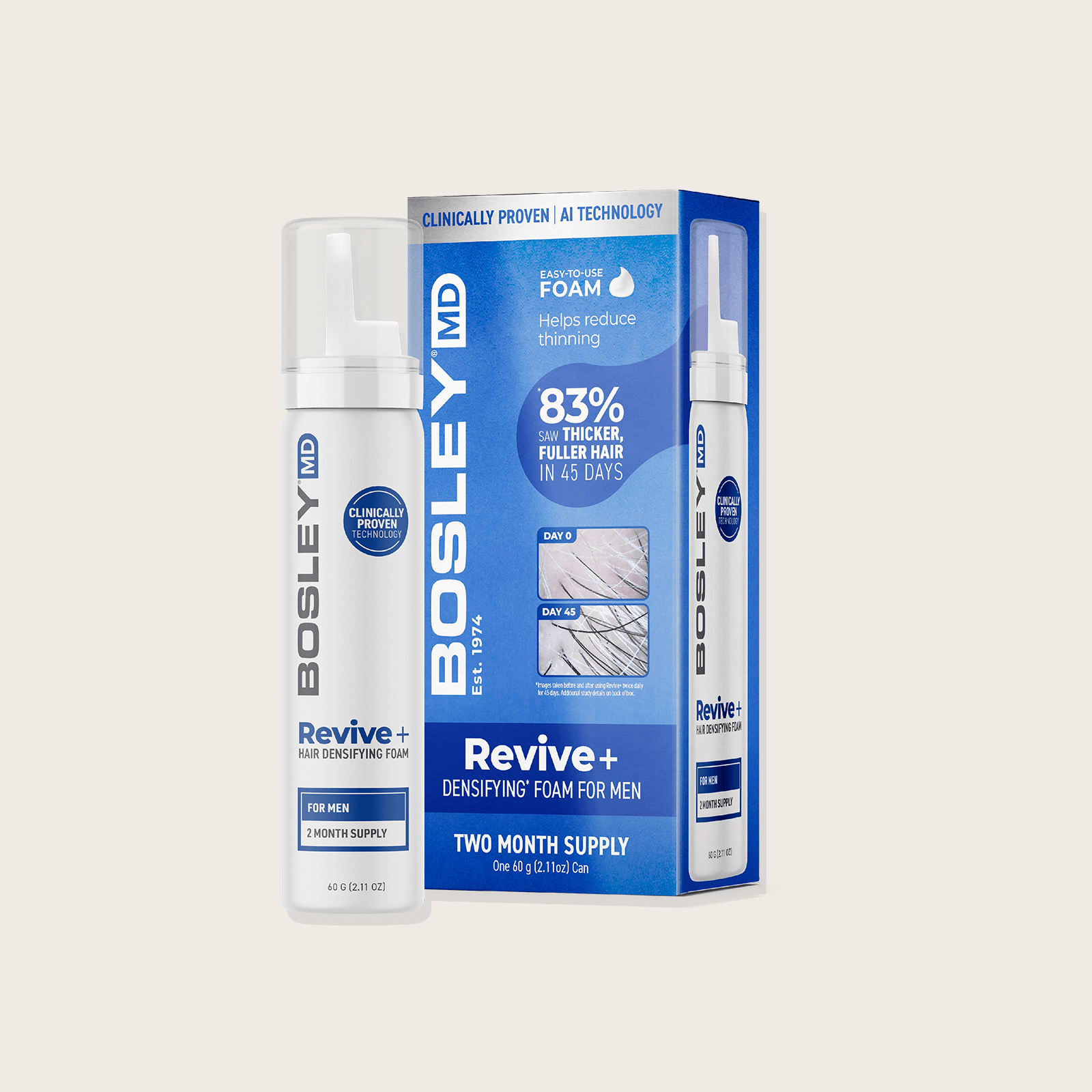 Mousse densifiante Revive+ pour hommes