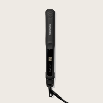 AG Care FER PLAT MIDNIGHT HEAT - Ionic Tourmaline Flat Iron for Smooth, Frizz-Free Hair