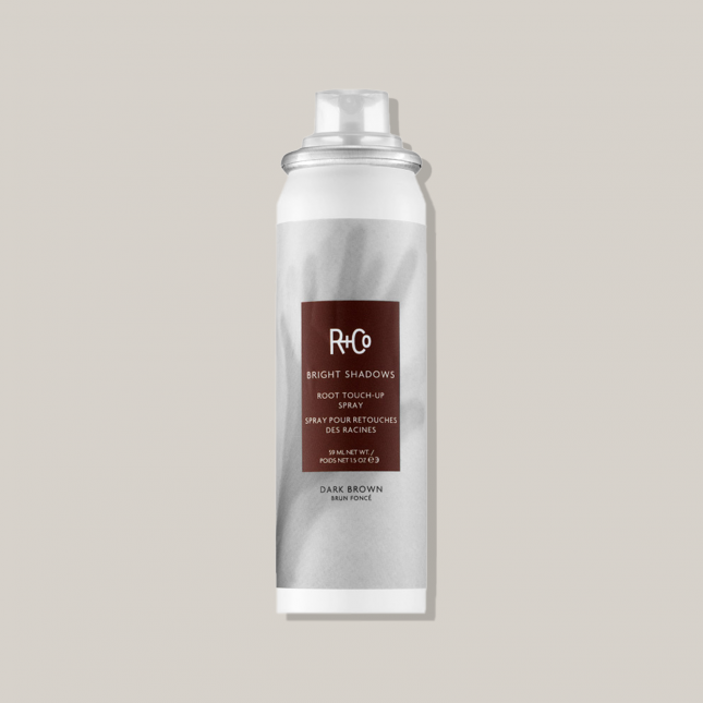 R+Co Bright Shadows Root Touch-Up Spray – Dark Brown