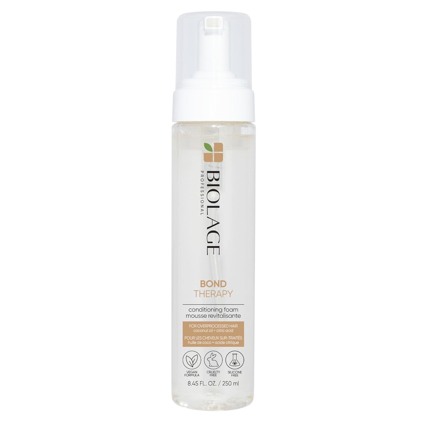 Biolage Bond Therapy Conditioning Foam 250ml – Lightweight Bonding Care for Damaged Hair