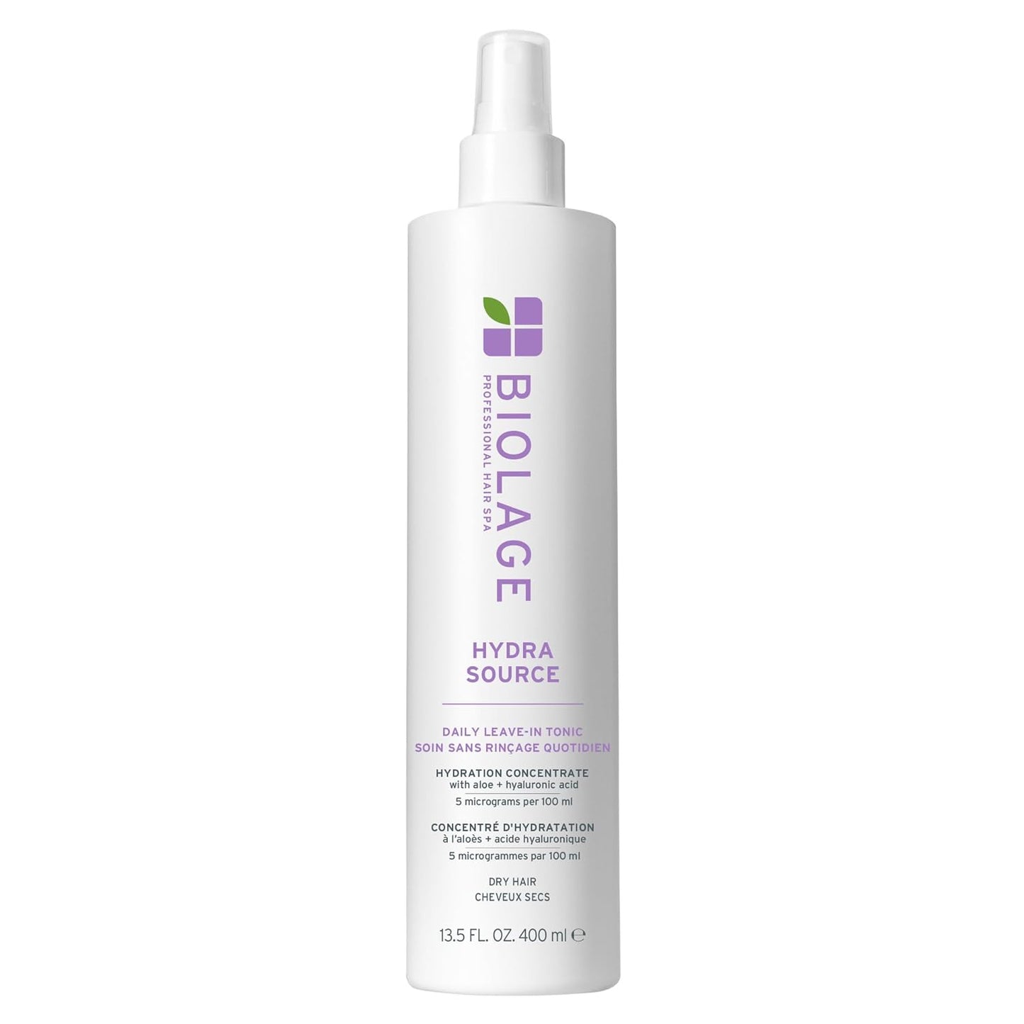 Biolage Hydra Source Daily Leave-In Tonic for Dry Hair, Paraben-Free, 400 ml