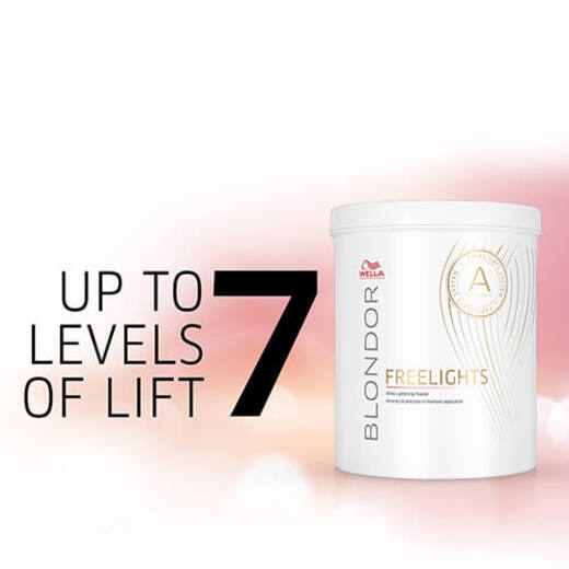 Wella Blondor FreeLights white lightening powder, up to 7 levels of lift