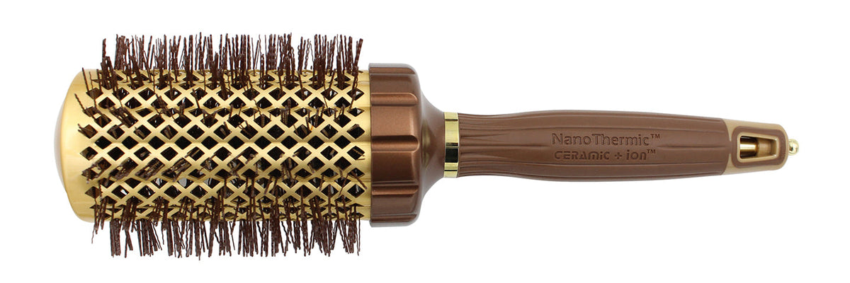 Olivia Garden NanoThermic PowerGrip Round Brush — 54 mm (2 1/8"), plain white background