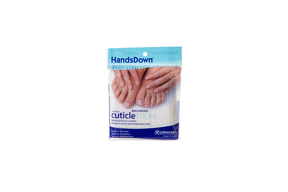 Graham Beauty HandsDown Birchwood Cuticle Sticks – 4 in, 100 Pack — official manufacturer package