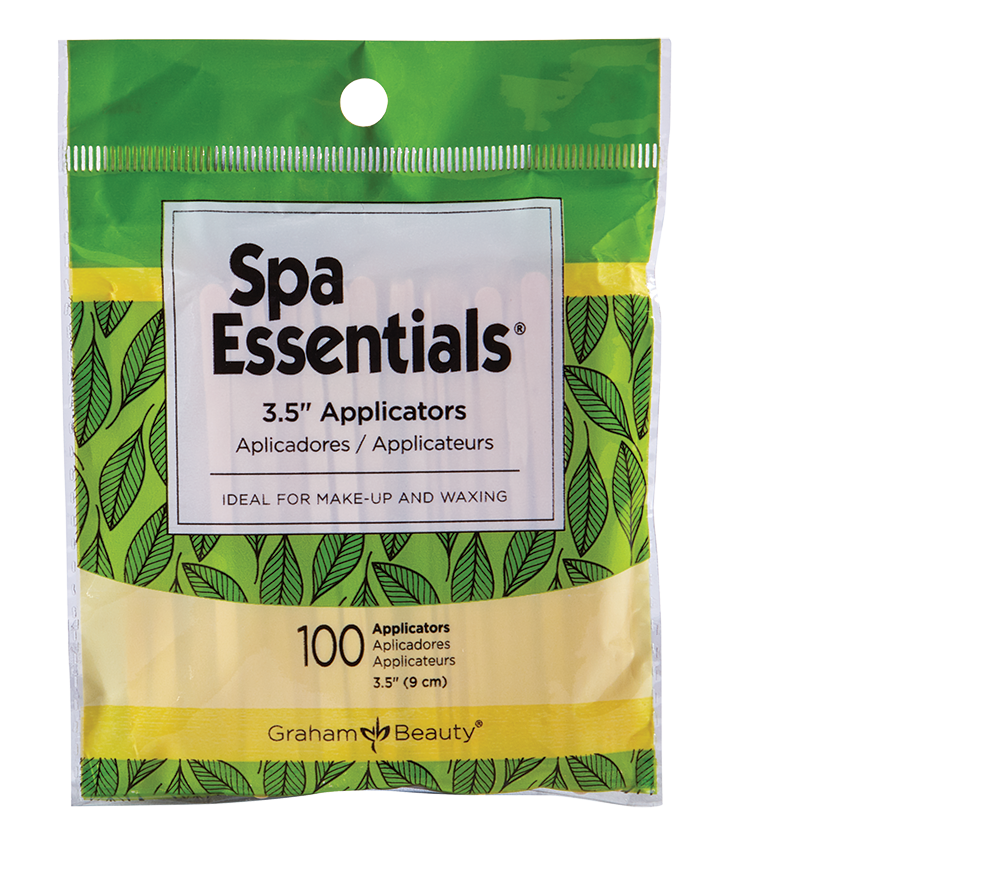 Graham Beauty Spa Essentials Wood Applicators – 3.5 in, 100 Pack — official manufacturer package