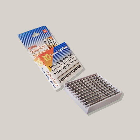 (10/bt) Lames "Feather" pour rasoir"Texturiser" #FTB